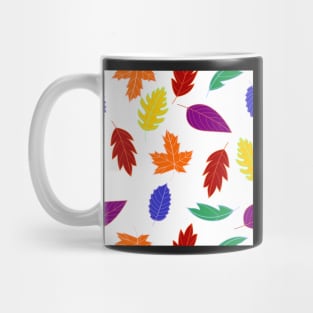 Leaves Pattern - Bold Colors Mug